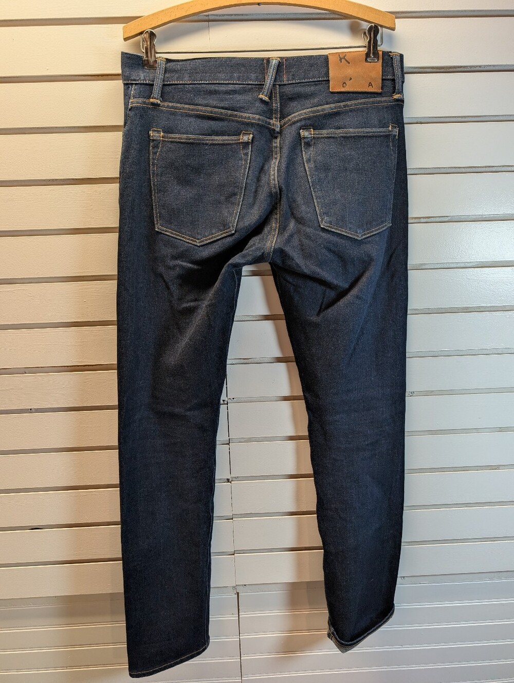Hiroshi KatoThe Pen Slim 14-Ounce Stretch Selvedge Jeans Indigo Raw Size 32 EUC - Picture 10 of 16